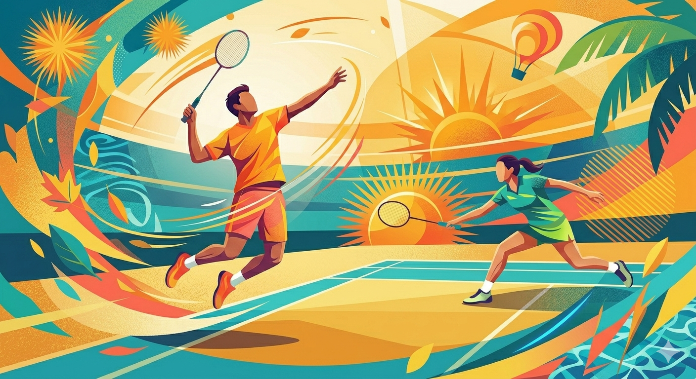 Affiche Stage de Reprise Badminton
