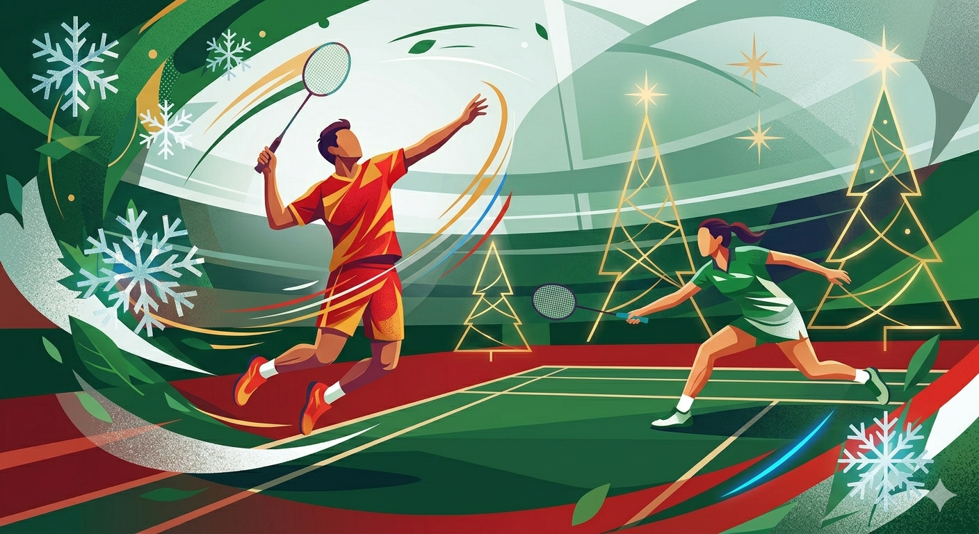 Affiche Stage de Noël Badminton